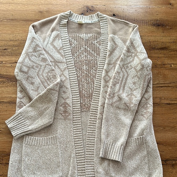 Vintage Roxy Beige Cardigan Sweater - Picture 1 of 3